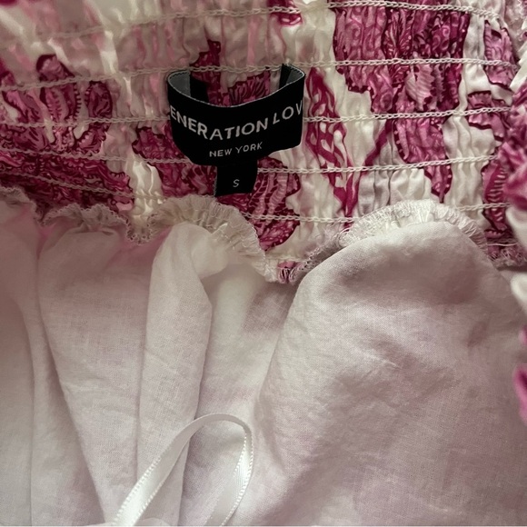 Generation Love Off the Shoulder Mini Floral Dress Women Small - Picture 7 of 9